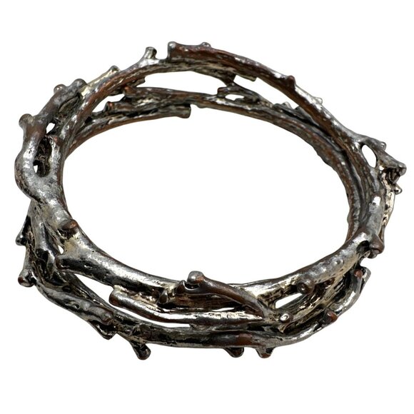 Twig Branch Vine Bangle Bracelets Two Toned Nature Inspired - Picture 2 of 8